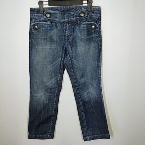 Citizens of Humanity Y2K Marine‎ Crop Jeans Blue Womens Size 28 Capri Low Rise